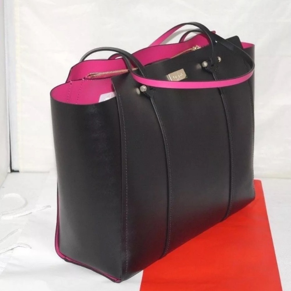 Authentic Kate Spade Large leather Tote . - Picture 2 of 8